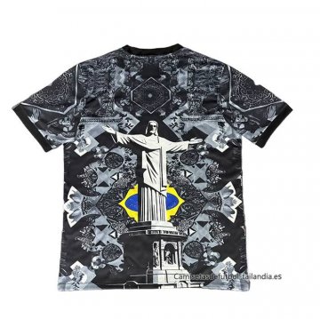 Tailandia Camiseta Brasil Jesus 2025-2026 Negro