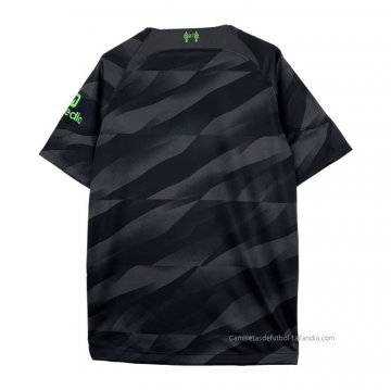 Tailandia Camiseta Liverpool Portero 2023-2024 Negro