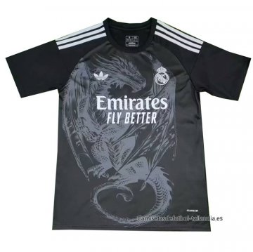 Tailandia Camiseta Real Madrid Dragon 2024-2025 Negro Gris Tailandia Camiseta Real Madrid Dragon 2024-2025 Negro Gris