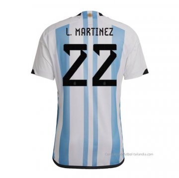 1ª Camiseta Argentina Jugador L.Martinez 2022 1ª Camiseta Argentina Jugador L.Martinez 2022