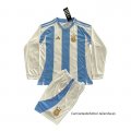1ª Camiseta Argentina Manga Larga Nino 2024