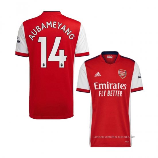 1ª Camiseta Arsenal Jugador Aubameyang 2021-2022 - Haga un click en la imagen para cerrar