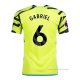 2ª Camiseta Arsenal Jugador Gabriel 2023-2024