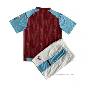 1ª Camiseta Aston Villa Nino 2023-2024