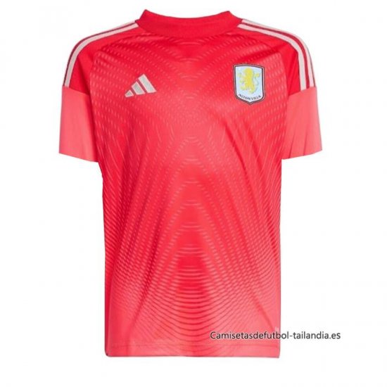 Camiseta Aston Villa Portero 2025-2026 Rojo - Haga un click en la imagen para cerrar