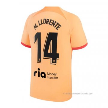 3ª Camiseta Atletico Madrid Jugador M.Llorente 2022-2023 3ª Camiseta Atletico Madrid Jugador M.Llorente 2022-2023
