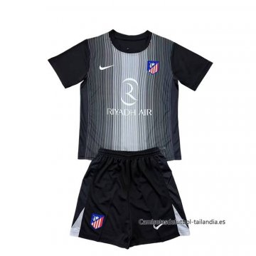Camiseta Atletico Madrid Portero Nino 2025-2026 Negro Camiseta Atletico Madrid Portero Nino 2025-2026 Negro