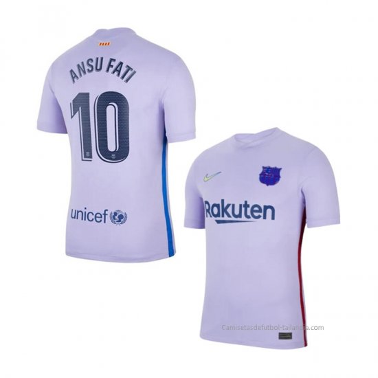 2ª Camiseta Barcelona Jugador Ansu Fati 2021-2022 - Haga un click en la imagen para cerrar