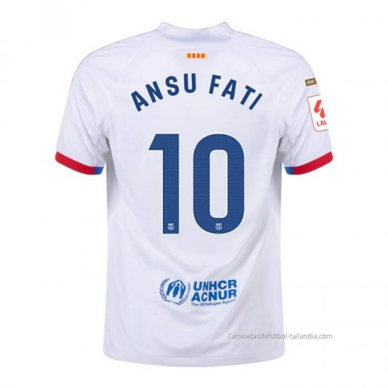 2ª Camiseta Barcelona Jugador Ansu Fati 2023-2024 - Haga un click en la imagen para cerrar