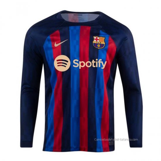 1ª Camiseta Barcelona Manga Larga 2022-2023 - Haga un click en la imagen para cerrar
