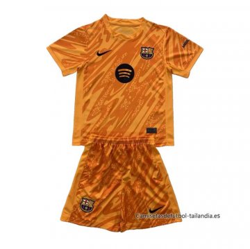 Camiseta Barcelona Portero Nino 2024-2025 Naranja Camiseta Barcelona Portero Nino 2024-2025 Naranja