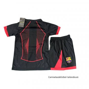 Camiseta Barcelona Special Nino 2025-2026 Negro Rojo