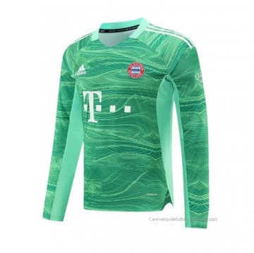 Camiseta Bayern Munich Portero Manga Larga 2021-2022 Verde Camiseta Bayern Munich Portero Manga Larga 2021-2022 Verde