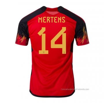 1ª Camiseta Belgica Jugador Mertens 2022 1ª Camiseta Belgica Jugador Mertens 2022