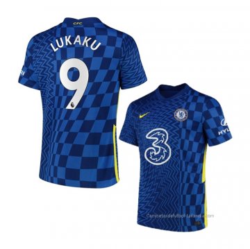 1ª Camiseta Chelsea Jugador Lukaku 2021-2022 1ª Camiseta Chelsea Jugador Lukaku 2021-2022