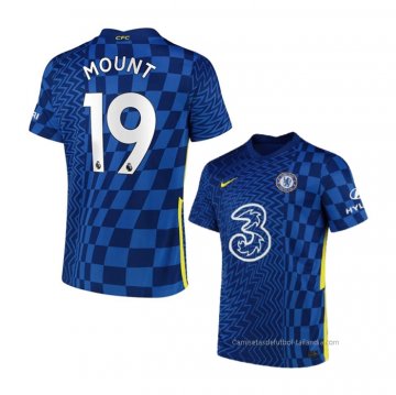 1ª Camiseta Chelsea Jugador Mount 2021-2022 1ª Camiseta Chelsea Jugador Mount 2021-2022