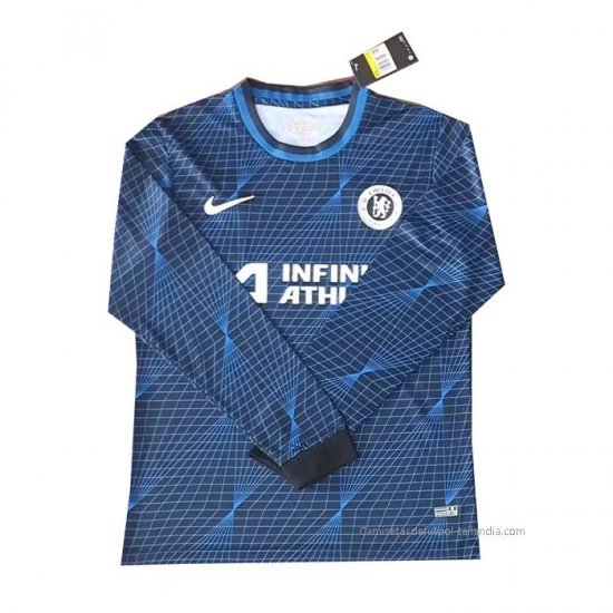 2ª Camiseta Chelsea Manga Larga 2023-2024 - Haga un click en la imagen para cerrar