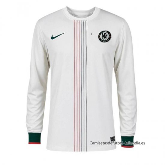 2ª Camiseta Chelsea Manga Larga 2025-2026 - Haga un click en la imagen para cerrar