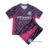 Camiseta Manchester City Portero Nino 2023-2024 Purpura