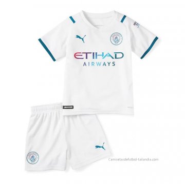 2ª Camiseta Manchester City Nino 2021-2022 2ª Camiseta Manchester City Nino 2021-2022