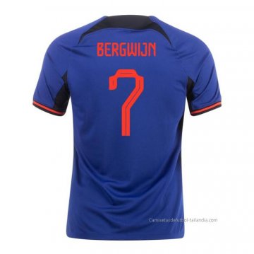 2ª Camiseta Paises Bajos Jugador Bergwijn 2022 2ª Camiseta Paises Bajos Jugador Bergwijn 2022