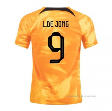 1ª Camiseta Paises Bajos Jugador L.De Jong 2022 1ª Camiseta Paises Bajos Jugador L.De Jong 2022