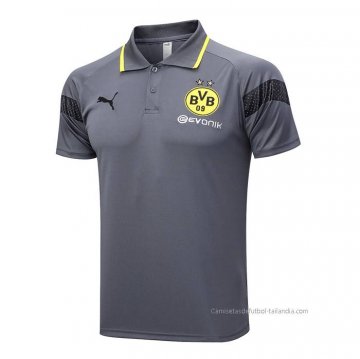 Camiseta Polo del Borussia Dortmund 2023-2024 Gris Camiseta Polo del Borussia Dortmund 2023-2024 Gris
