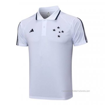 Camiseta Polo del Cruzeiro 2023-2024 Blanco Camiseta Polo del Cruzeiro 2023-2024 Blanco