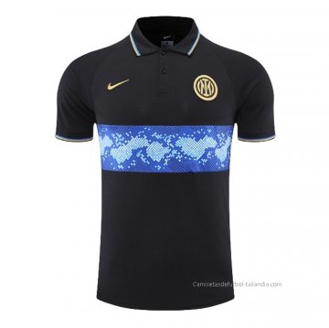 Camiseta Polo del Inter Milan 2022-2023 Negro y Azul Camiseta Polo del Inter Milan 2022-2023 Negro y Azul