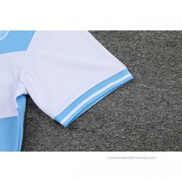 Camiseta Polo del Manchester City 2022-2023 Azul y Blanco