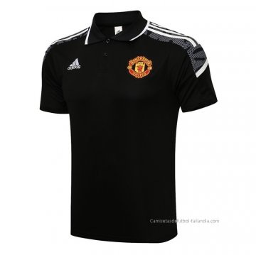 Camiseta Polo del Manchester United UCL 2021-2022 Negro Camiseta Polo del Manchester United UCL 2021-2022 Negro