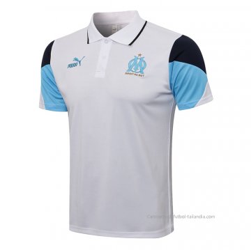 Camiseta Polo del Olympique Marsella 2021-2022 Blanco Camiseta Polo del Olympique Marsella 2021-2022 Blanco