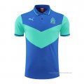 Camiseta Polo del Olympique Marsella 2022-2023 Azul y Verde