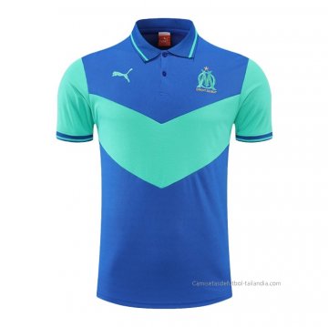 Camiseta Polo del Olympique Marsella 2022-2023 Azul y Verde Camiseta Polo del Olympique Marsella 2022-2023 Azul y Verde