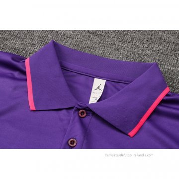 Camiseta Polo del Paris Saint-Germain Jordan 2021-2022 Purpura