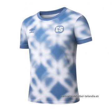 Camiseta Pre Partido del El Salvador 2025 Azul