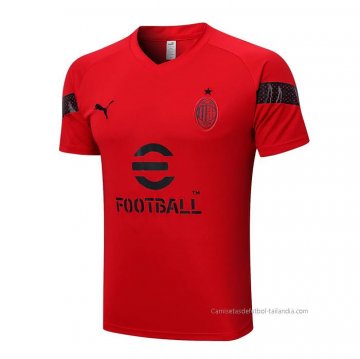 Camiseta de Entrenamiento AC Milan 2022-2023 Rojo Camiseta de Entrenamiento AC Milan 2022-2023 Rojo