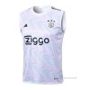 Camiseta de Entrenamiento Ajax Sin Mangas 2023-2024 Blanco