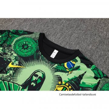 Camiseta de Entrenamiento Brasil Jesus 2024-2025 Verde