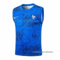 Camiseta de Entrenamiento Francia Sin Mangas 2025-2026 Azul