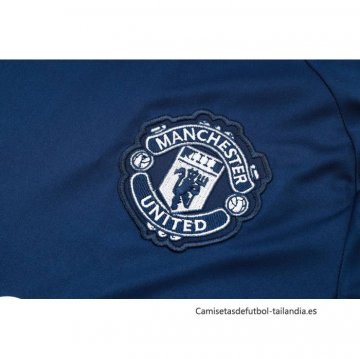 Camiseta de Entrenamiento Manchester United 2024-2025 Azul