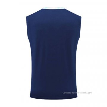Camiseta de Entrenamiento Olympique Marsella Sin Mangas 2022-2023 Azul