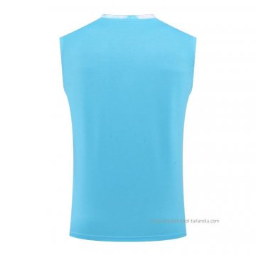 Camiseta de Entrenamiento Olympique Marsella Sin Mangas 2022-2023 Azul