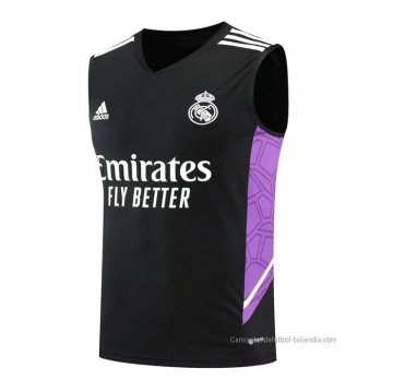 Camiseta de Entrenamiento Real Madrid Sin Mangas 2022-2023 Negro Camiseta de Entrenamiento Real Madrid Sin Mangas 2022-2023 Negro