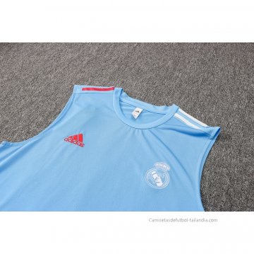 Camiseta de Entrenamiento Real Madrid Sin Mangas 2021-2022 Azul