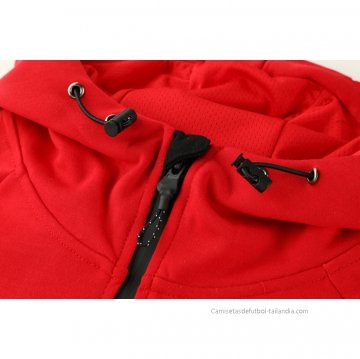 Chandal con Capucha del AC Milan 2021 Rojo