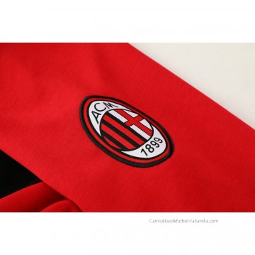 Chandal con Capucha del AC Milan 2021 Rojo