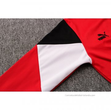 Chandal con Capucha del AC Milan 2021-2022 Rojo