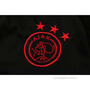 Chandal con Capucha del Ajax 2021-2022 Negro