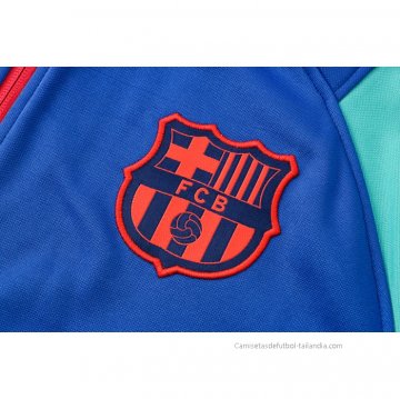 Chandal con Capucha del Barcelona 2021-2022 Azul